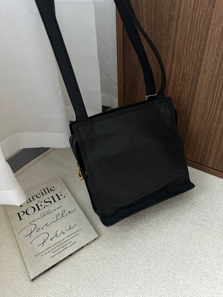 LOEWE So Black Shoulder Bag – Soft Lambskin 🖤✨