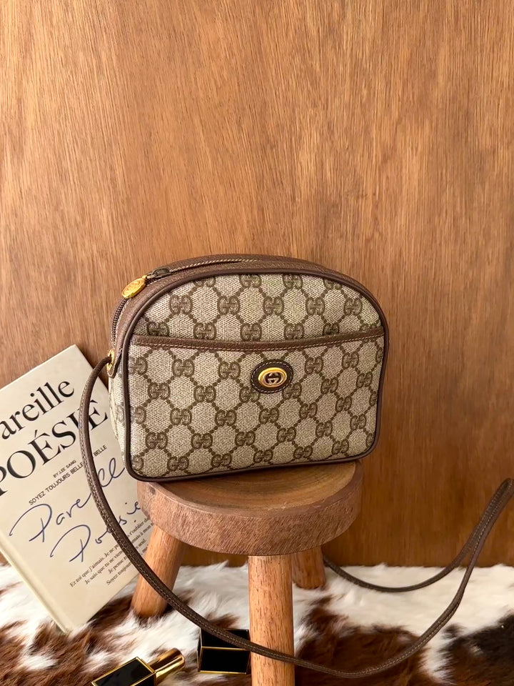 Gucci GG Supreme Camera Bag 🤎✨｜Classic Monogram × Compact Shape × Everyday Versatility