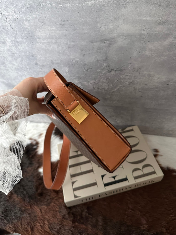 Celine Monogram Mini Shoulder Bag 🤎｜Rare Mini Size × Structured Shape × Shoulder or Crossbody