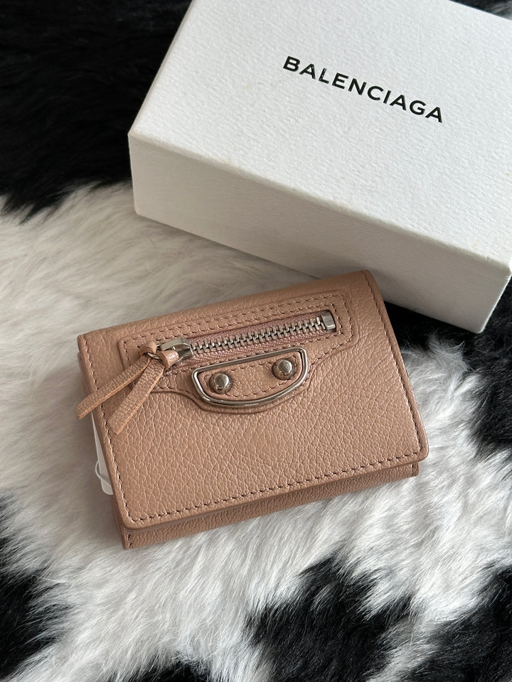 Balenciaga City Small Wallet 🤎🧡｜Compact City Design × Grained Calfskin × Box Included