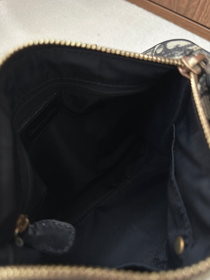DIOR Mini Boston Bag – Oblique Monogram with Lock 🖤✨