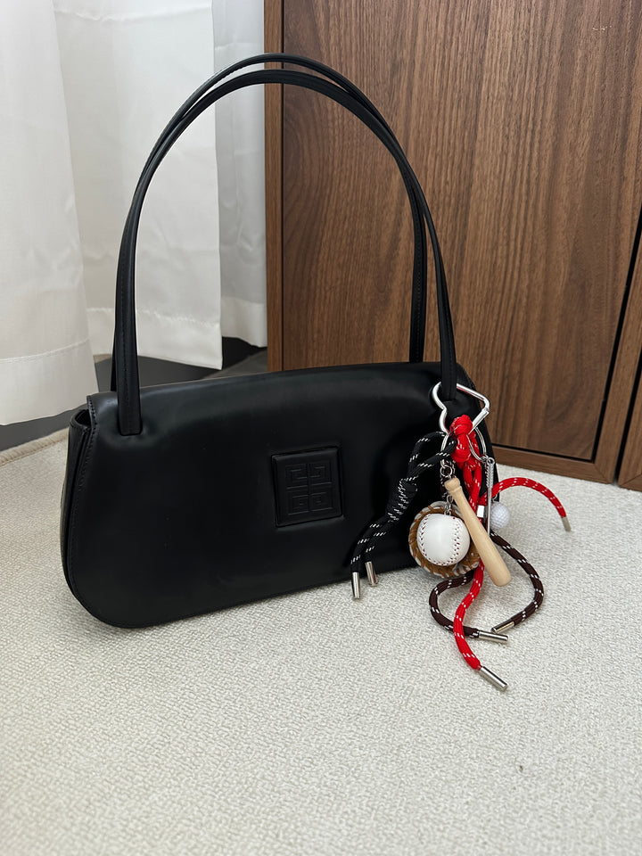 GIVENCHY So Black Hobo – Embossed Logo Box Leather 🖤✨