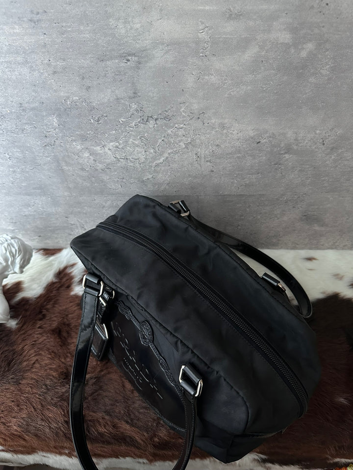 PRADA Small Boston Bag 😻🖤｜Glossy Logo Patch｜Lightweight Nylon｜Perfect Everyday Size
