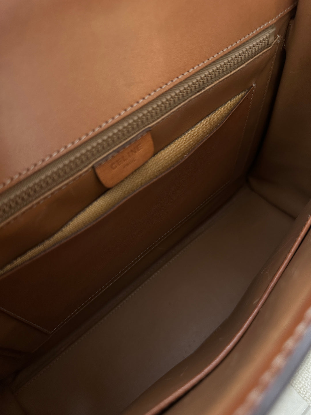 CELINE Vintage Kelly Bag – Triomphe Monogram & Leather 🤎✨