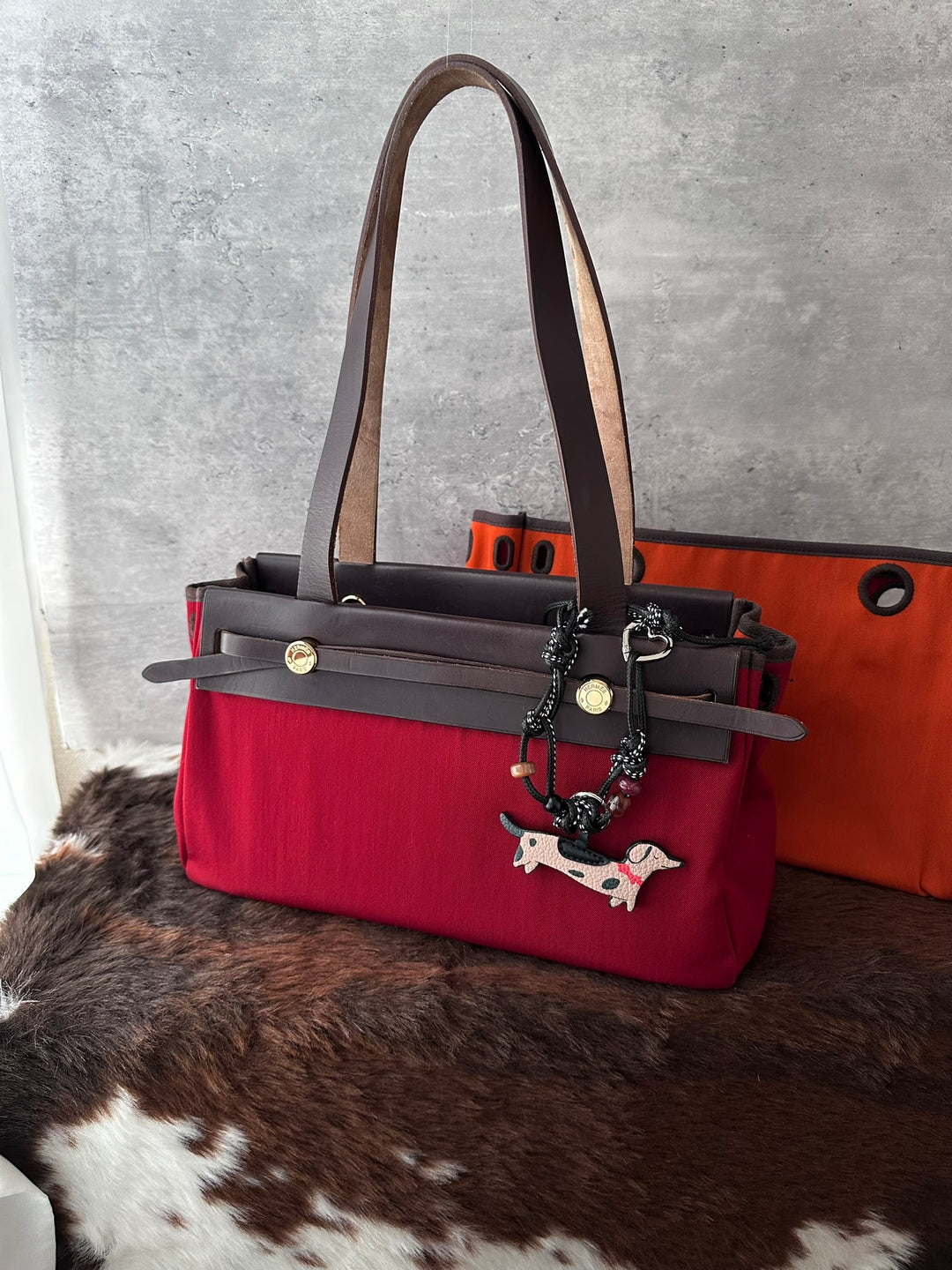 HERMÈS Horizontal Small Herbag Tote ❤️｜Rare Compact Size｜Gold-Tone Hardware｜Interchangeable Canvas Body