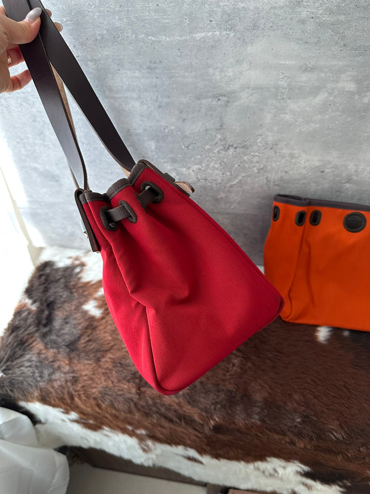 HERMÈS Horizontal Small Herbag Tote ❤️｜Rare Compact Size｜Gold-Tone Hardware｜Interchangeable Canvas Body