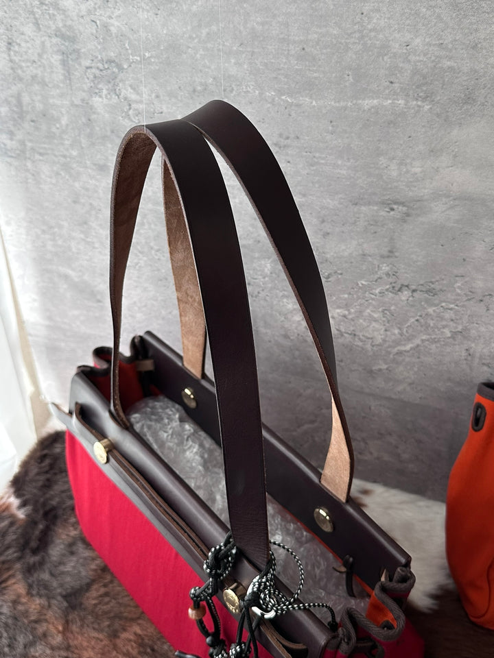 HERMÈS Horizontal Small Herbag Tote ❤️｜Rare Compact Size｜Gold-Tone Hardware｜Interchangeable Canvas Body