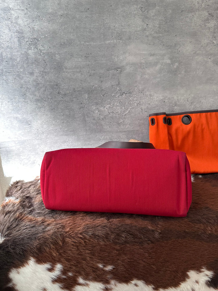 HERMÈS Horizontal Small Herbag Tote ❤️｜Rare Compact Size｜Gold-Tone Hardware｜Interchangeable Canvas Body