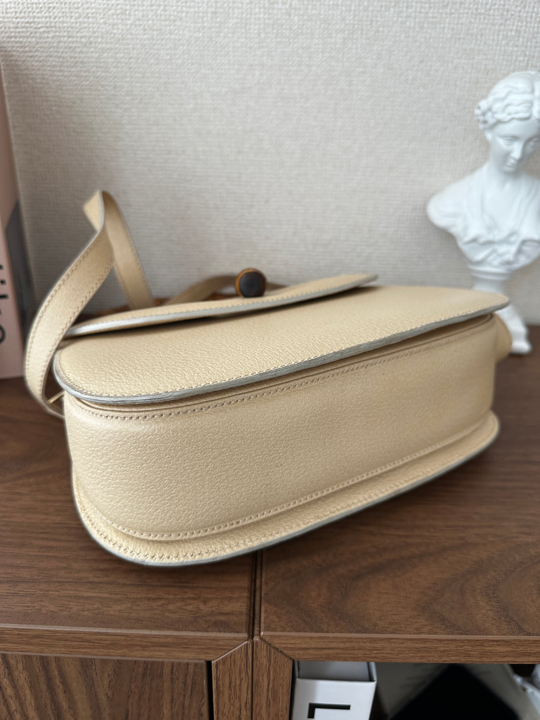 Gucci Bamboo Almond Milk Top Handle Bag 🤍✨