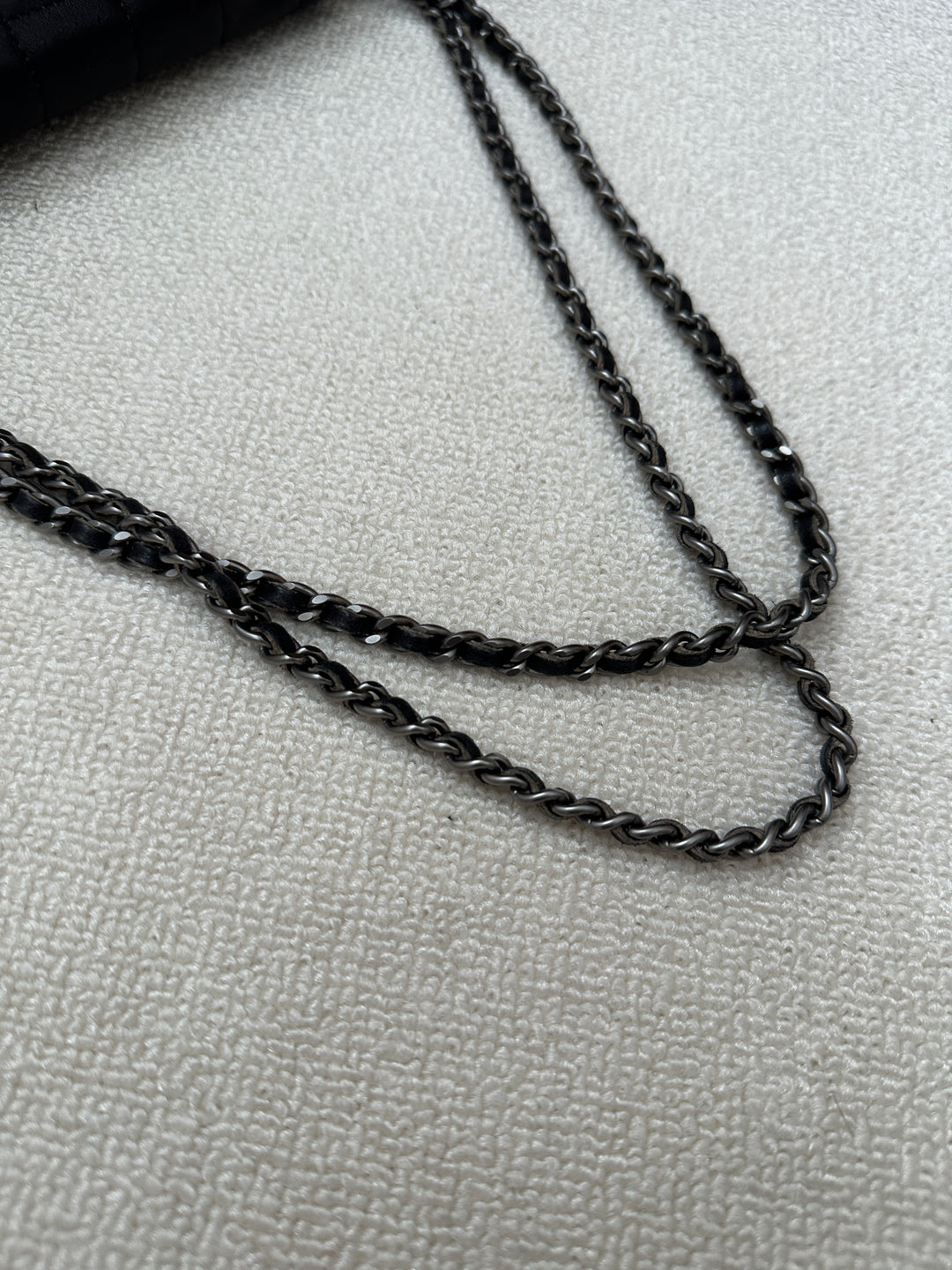 CHANEL Denim & Leather Chain Bag – Small Yuanbao Style 🖤✨