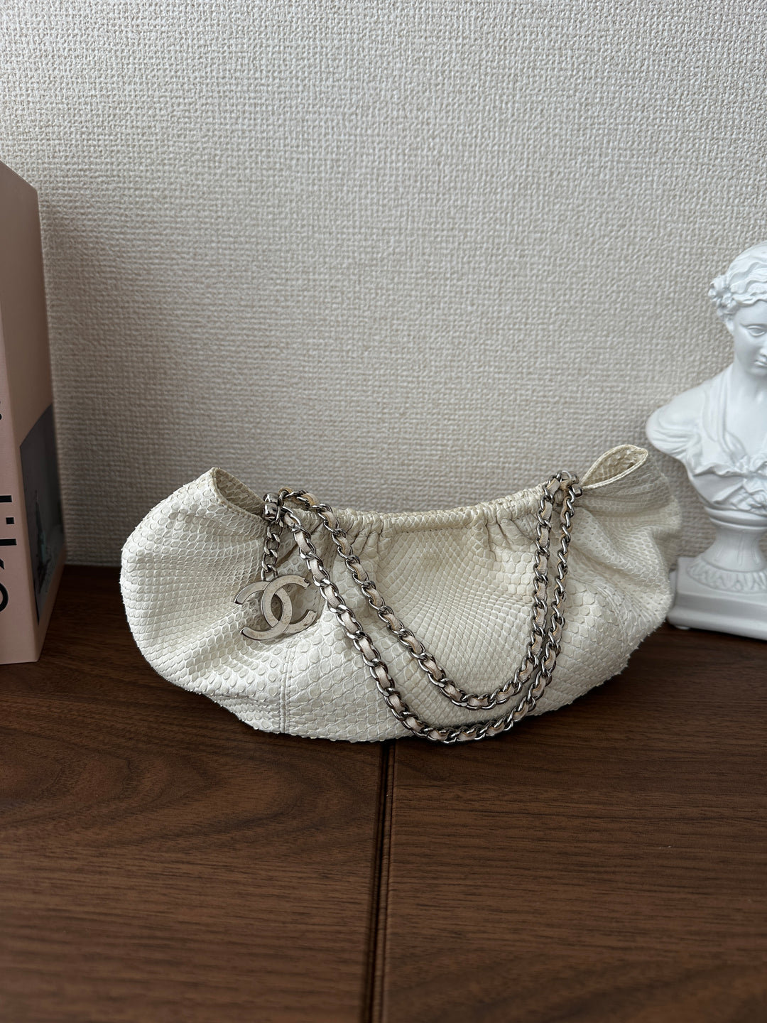 CHANEL Python Yuanbao Hobo 🤍✨ Rare White Edition