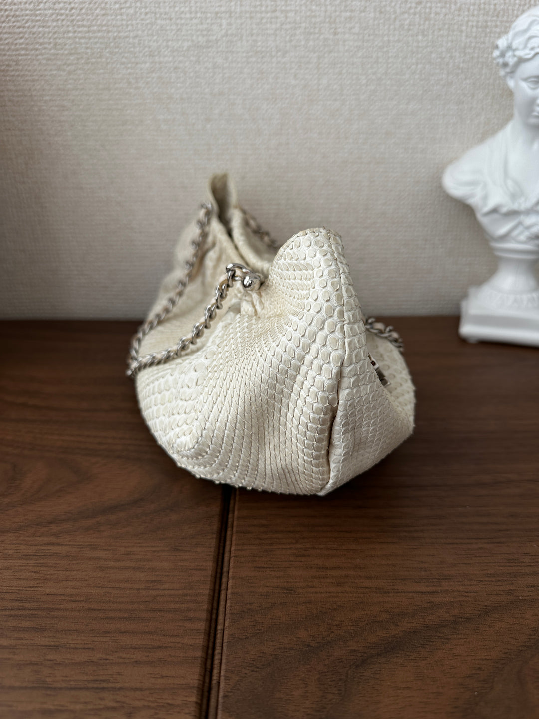 CHANEL Python Yuanbao Hobo 🤍✨ Rare White Edition