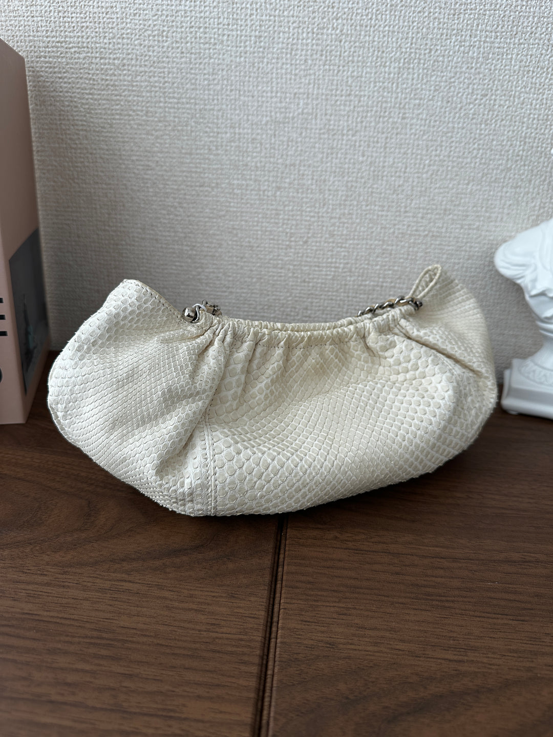 CHANEL Python Yuanbao Hobo 🤍✨ Rare White Edition