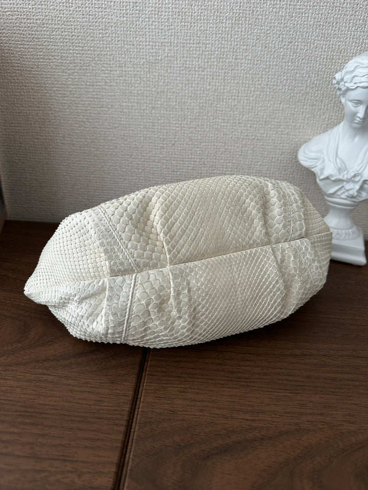 CHANEL Python Yuanbao Hobo 🤍✨ Rare White Edition