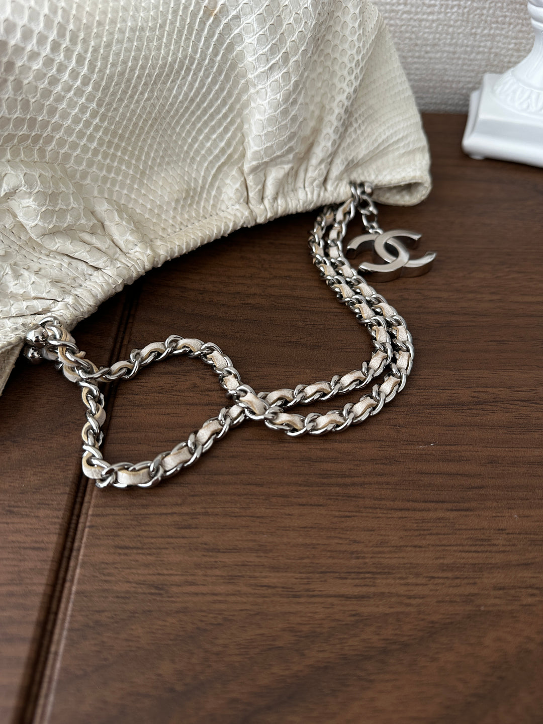 CHANEL Python Yuanbao Hobo 🤍✨ Rare White Edition