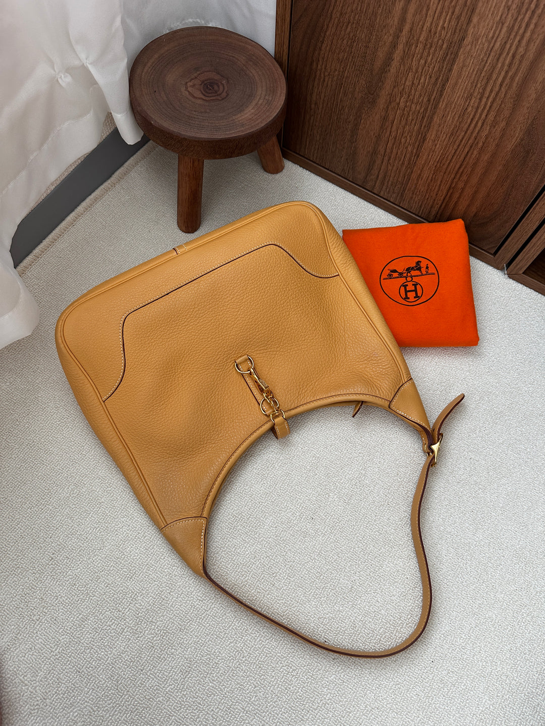 Hermès Trim Vintage Shoulder Bag 🤎✨ Full Set