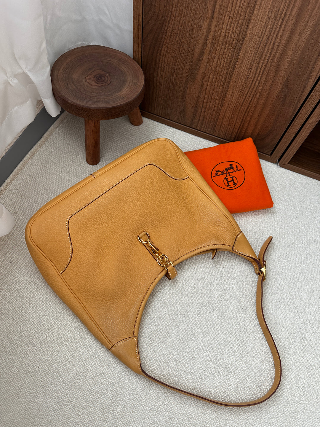 Hermès Trim Vintage Shoulder Bag 🤎✨ Full Set