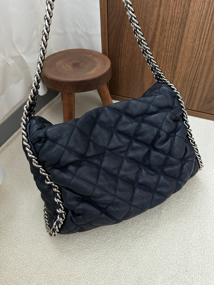 Chanel Quilted Edge Hobo Bag 💙✨ With Sticker