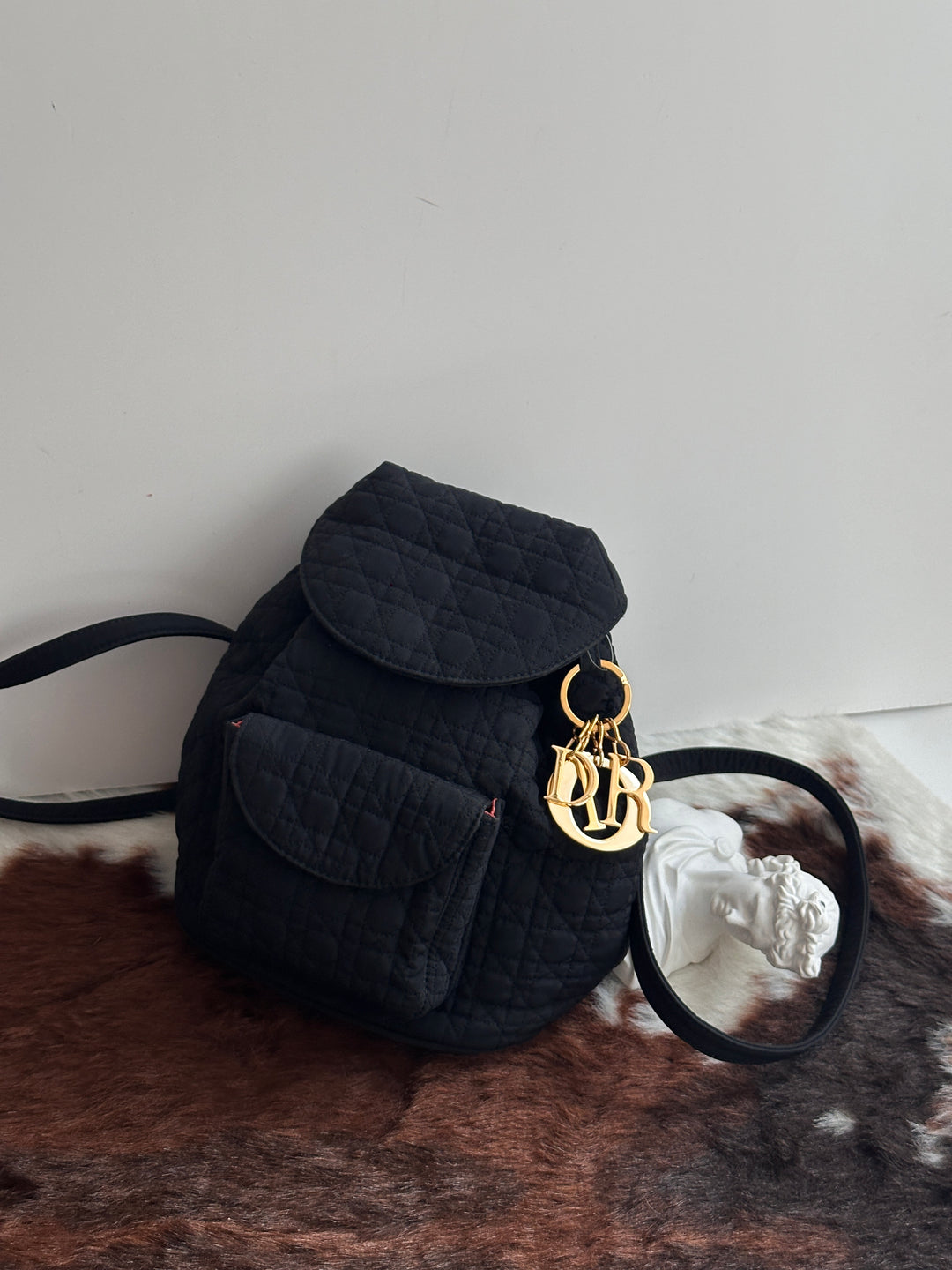 Dior Quilted Nylon Backpack 🖤 | Casual Elegance Meets Vintage Charm