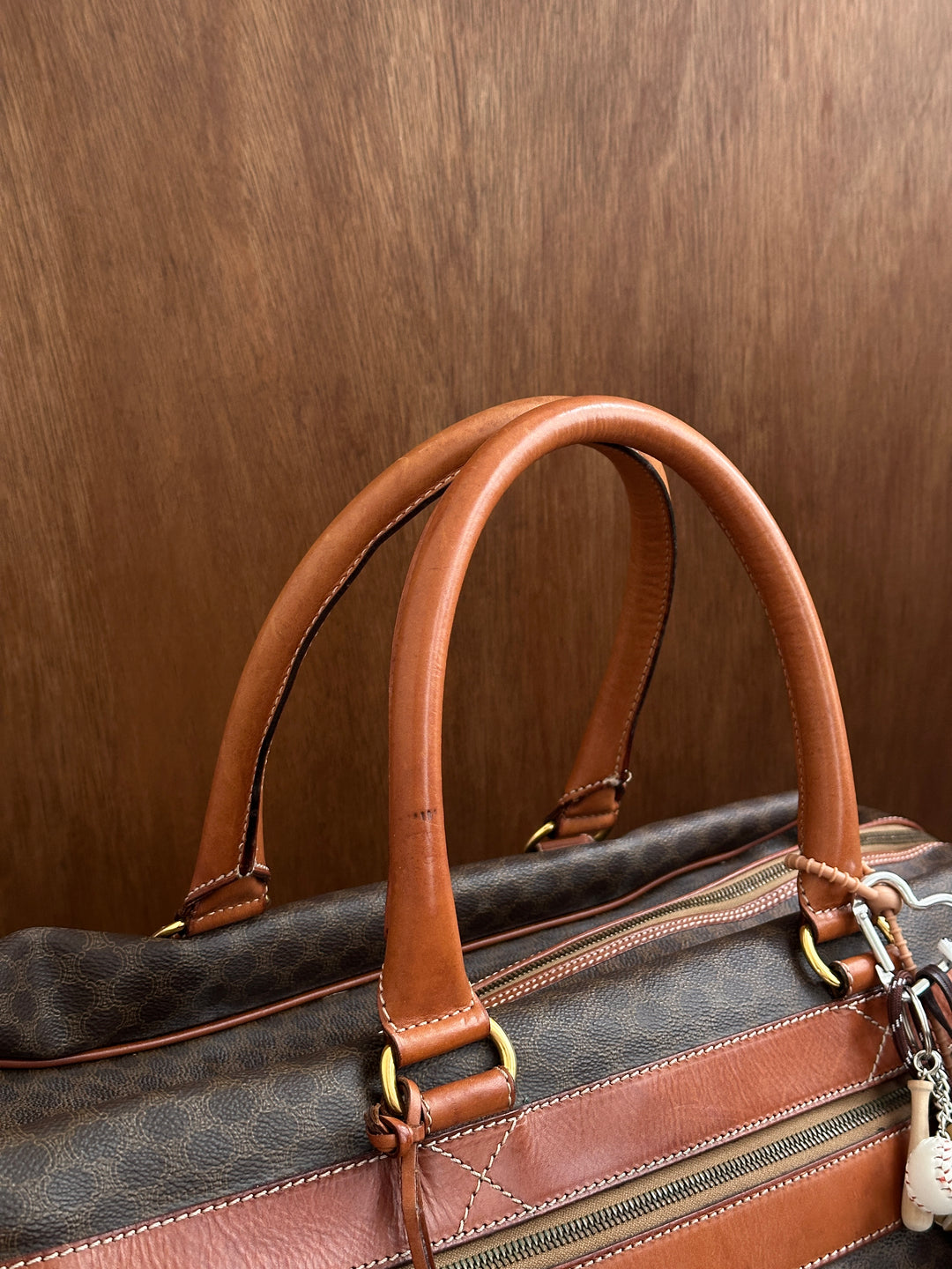 Celine Macadam Travel Bag 🤎🧳｜Vintage Monogram・Large Capacity・Shoulder Strap