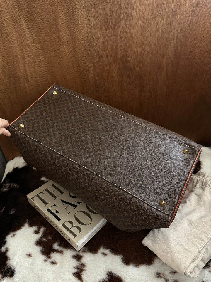 Celine Macadam Travel Bag 🤎🧳｜Vintage Monogram・Large Capacity・Shoulder Strap