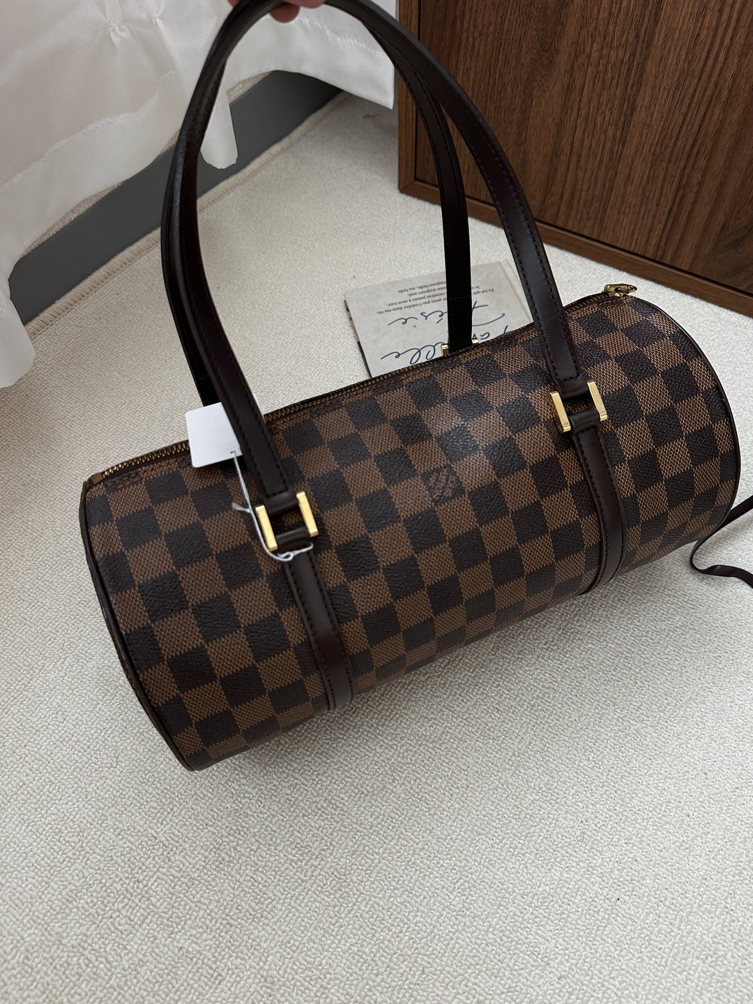 LOUIS VUITTON Damier Papillon with Baby Pouch 🤎✨ Classic Barrel Icon