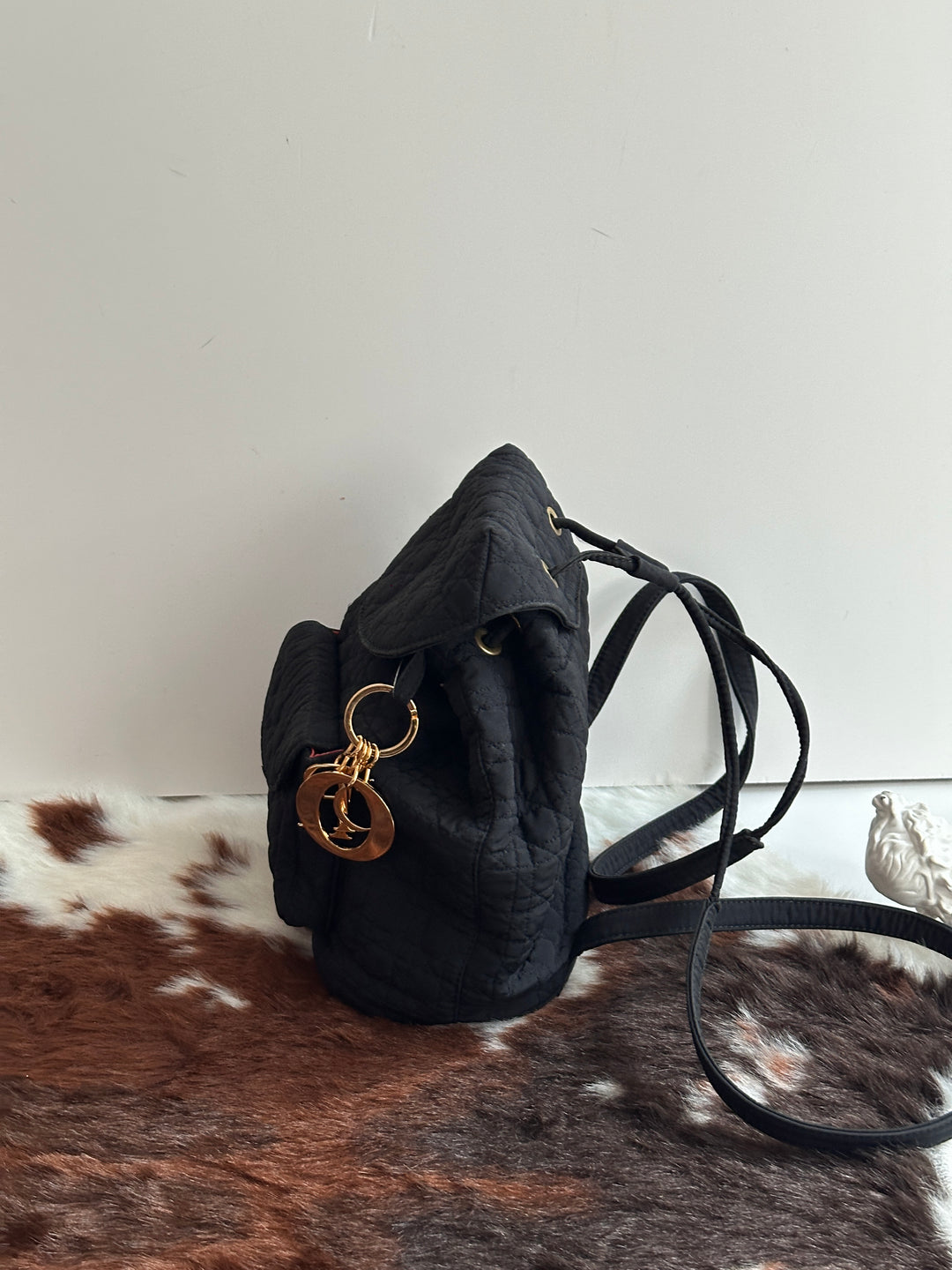 Dior Quilted Nylon Backpack 🖤 | Casual Elegance Meets Vintage Charm