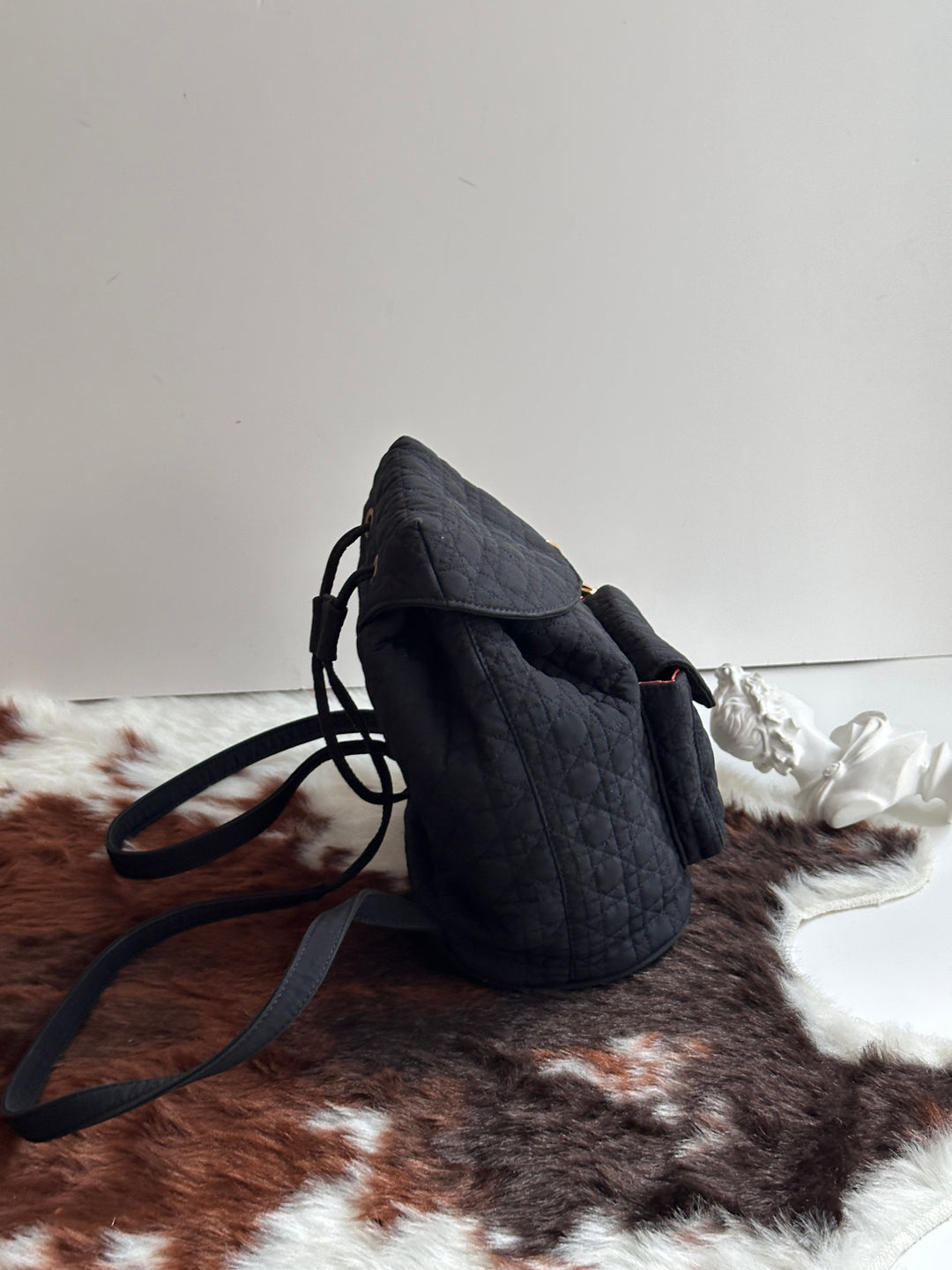 Dior Quilted Nylon Backpack 🖤 | Casual Elegance Meets Vintage Charm