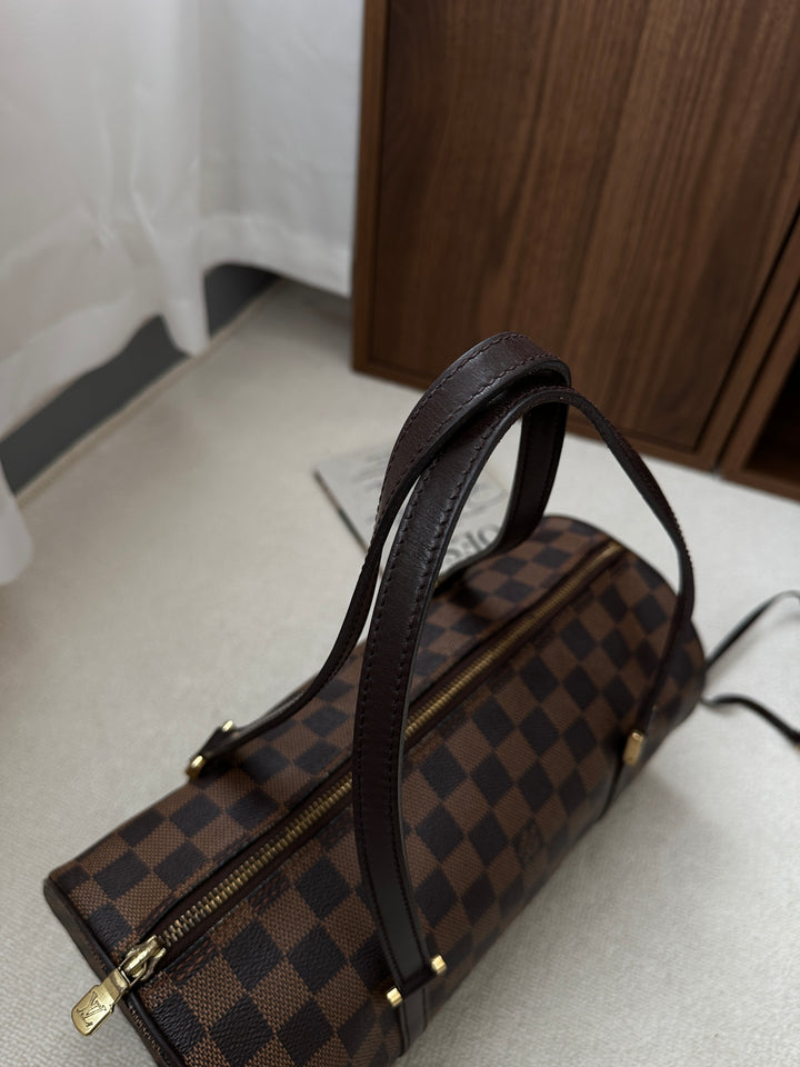 LOUIS VUITTON Damier Papillon with Baby Pouch 🤎✨ Classic Barrel Icon
