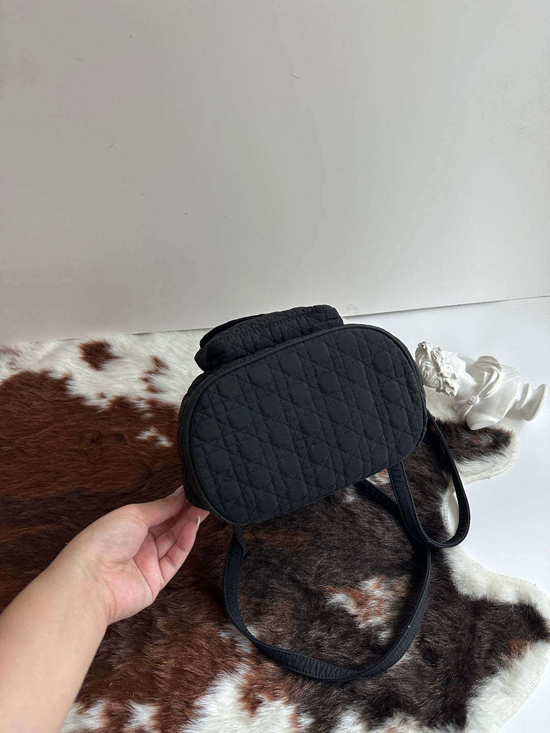 Dior Quilted Nylon Backpack 🖤 | Casual Elegance Meets Vintage Charm