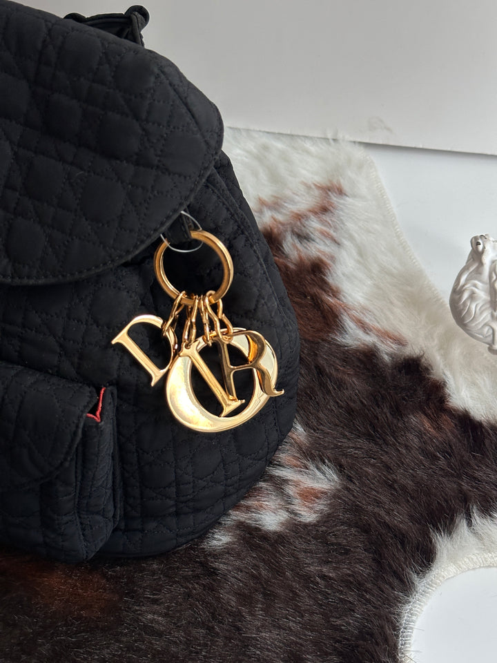 Dior Quilted Nylon Backpack 🖤 | Casual Elegance Meets Vintage Charm