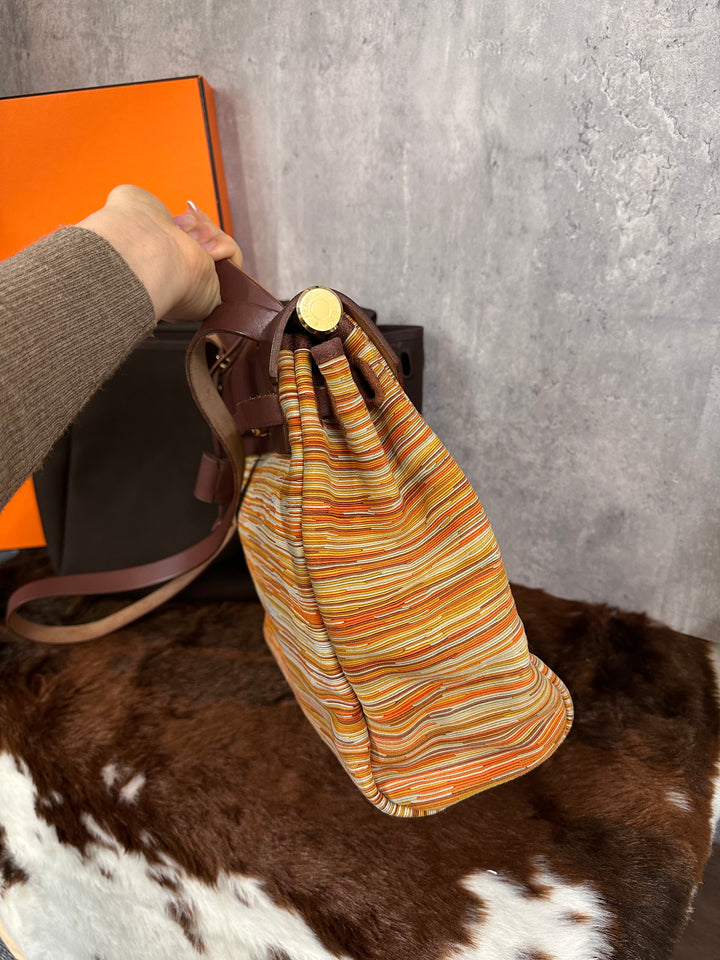 Hermes Herbag 31 Shearling Cut Leather Shoulder Bag ✨