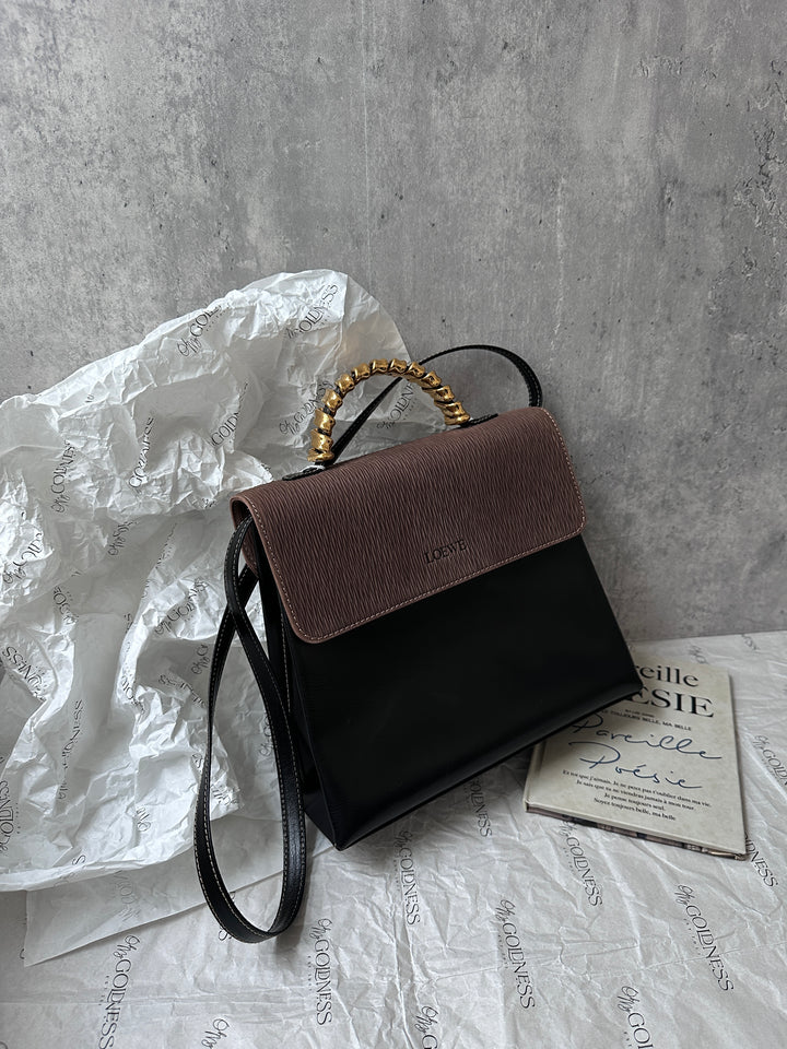 LOEWE Velazquez Snakebone Kelly – Signature Segmented Handle × Collector's Must-Have 🖤 With Original Strap & Near Mint Condition