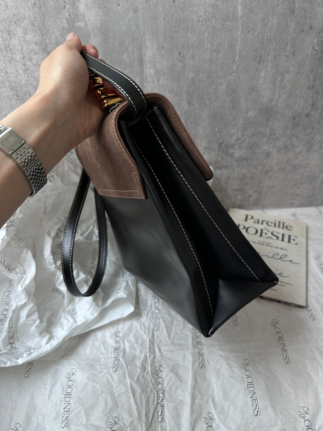 LOEWE Velazquez Snakebone Kelly – Signature Segmented Handle × Collector's Must-Have 🖤 With Original Strap & Near Mint Condition