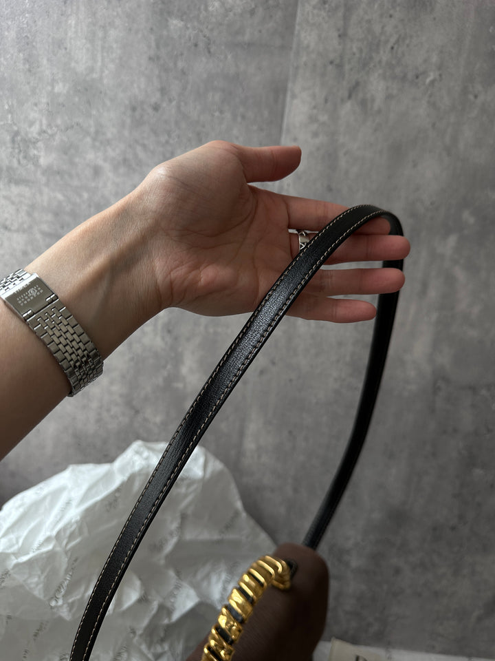LOEWE Velazquez Snakebone Kelly – Signature Segmented Handle × Collector's Must-Have 🖤 With Original Strap & Near Mint Condition