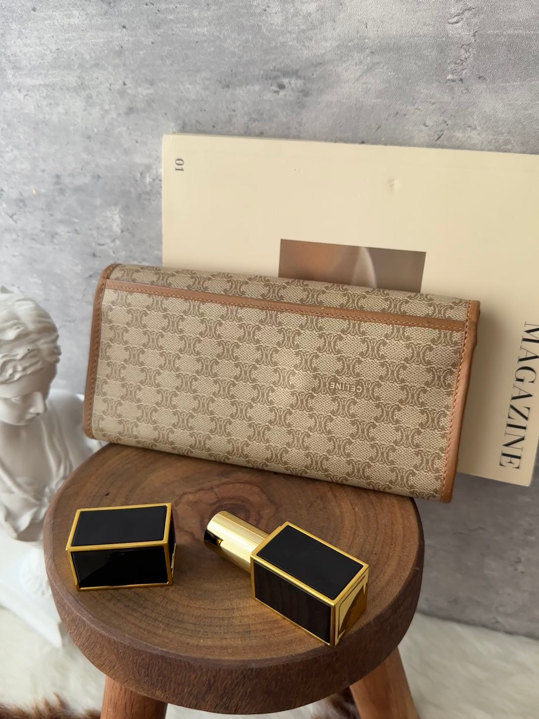 CELINE Vintage Macadam Long Wallet 🤎✨