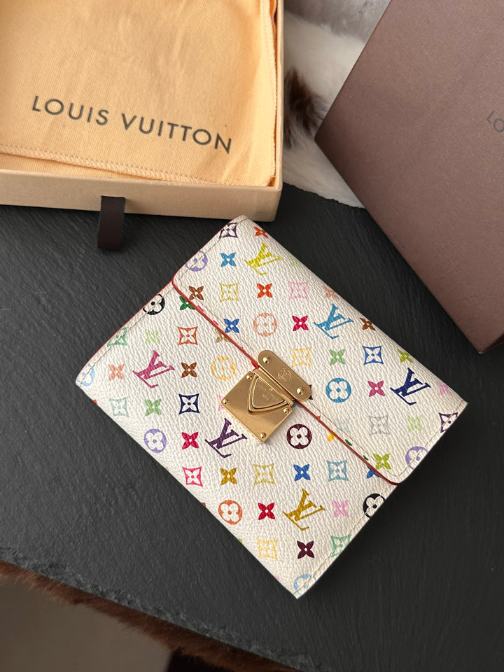 Louis Vuitton Monogram Multicolore Padlock Wallet 🌈｜Full Set × Gold Clasp × Like-New Condition✨