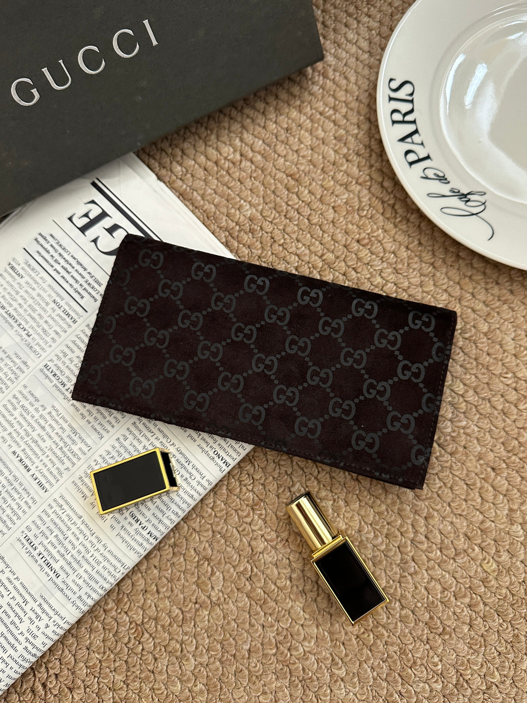 Gucci GG Monogram Long Wallet 🖤｜Tonal GG Monogram・Chocolate Brown・Organized Interior