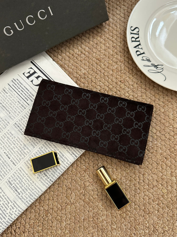 Gucci GG Monogram Long Wallet 🖤｜Tonal GG Monogram・Chocolate Brown・Organized Interior