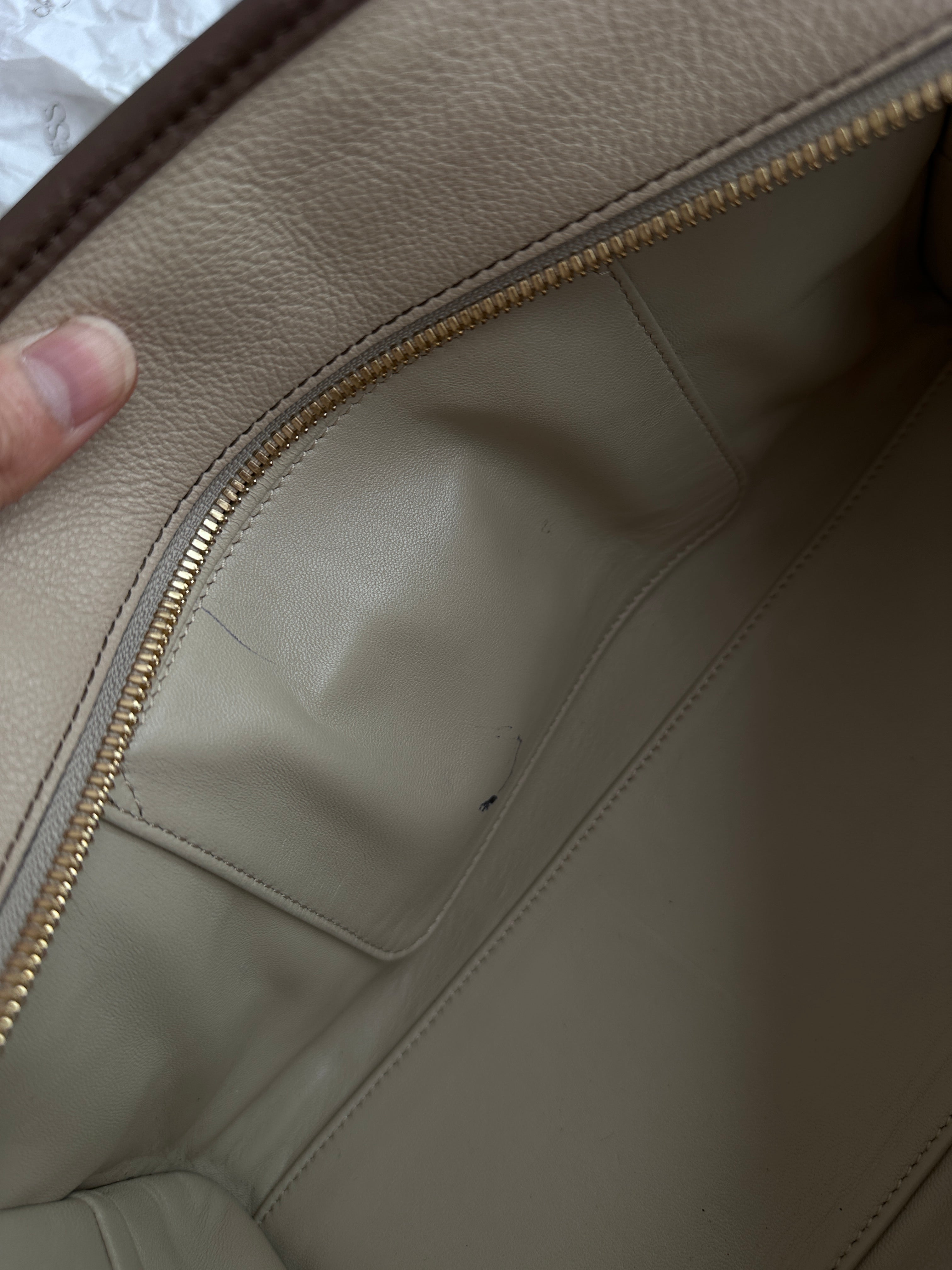 未使用品‼️♡ LOEWE ♡ Vintage ♡ Key case Anagram key case in pebble grained calfskin Beige - LOEWE