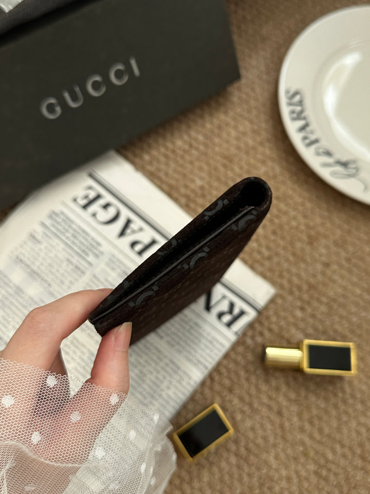 Gucci GG Monogram Long Wallet 🖤｜Tonal GG Monogram・Chocolate Brown・Organized Interior