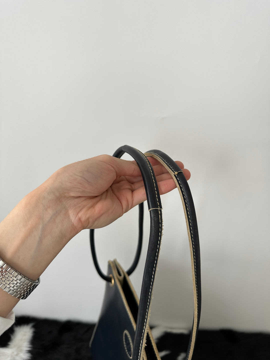 Fendi “Vintage Black Shoulder Bag + Mini Pouch Set” 💙 | Slim, Chic & Perfect for Daily Use