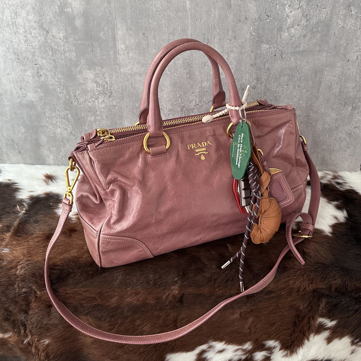 Prada Waxed Leather Tote Bag ✨