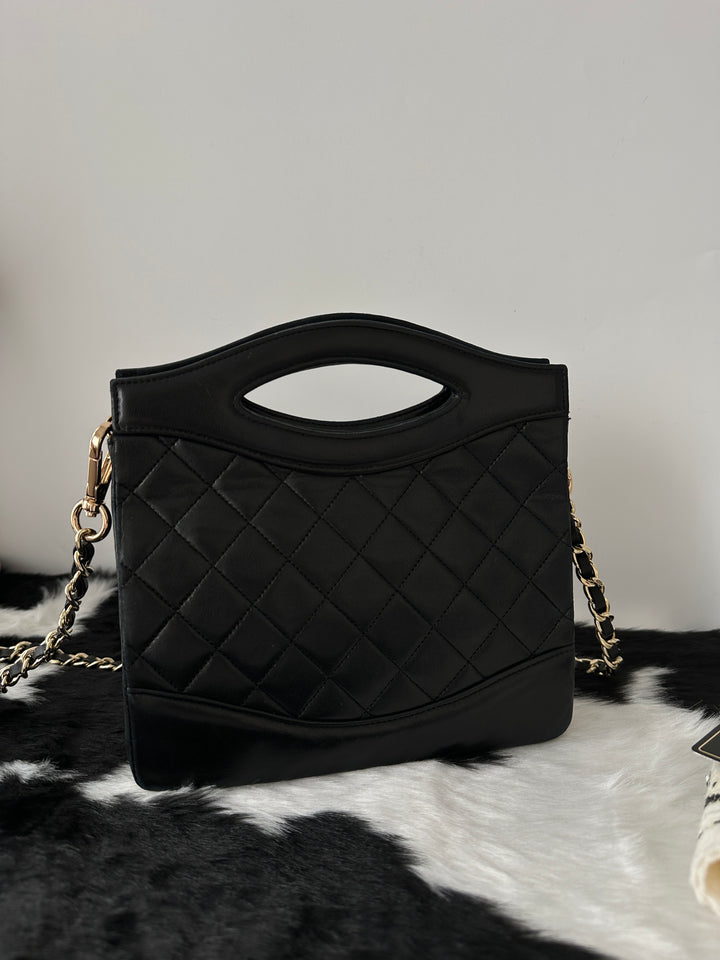 Chanel “Mini CC Turn Lock Tote” 🖤✨ | Rare Mini Size with Card & Sticker