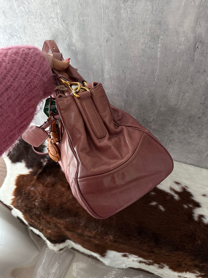 Prada Waxed Leather Tote Bag ✨