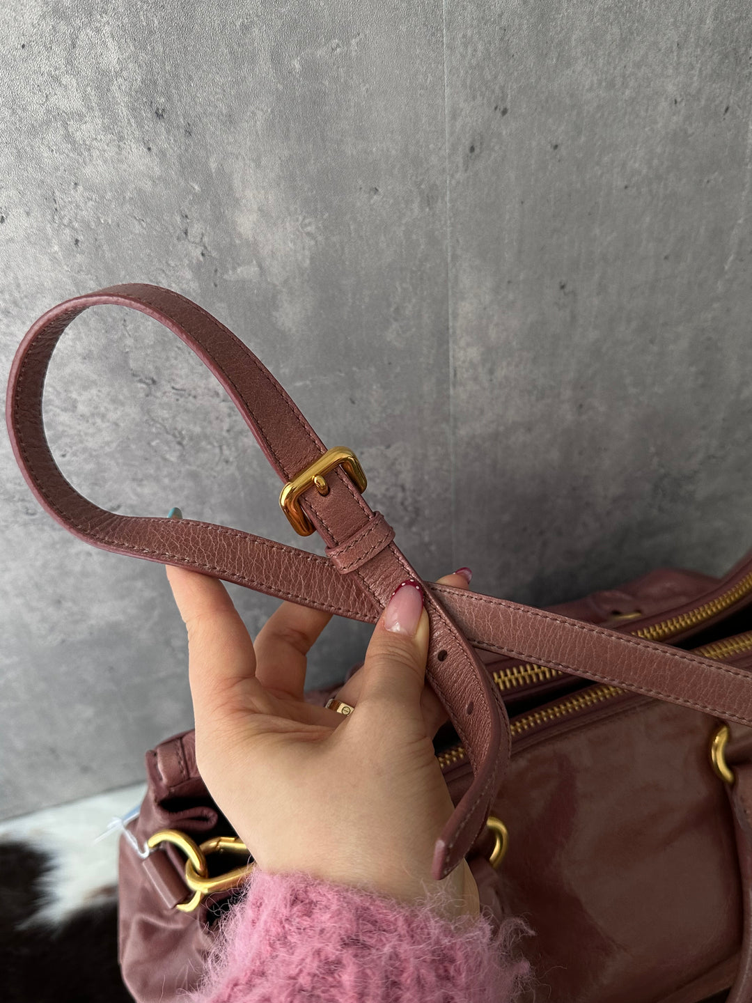 Prada Waxed Leather Tote Bag ✨