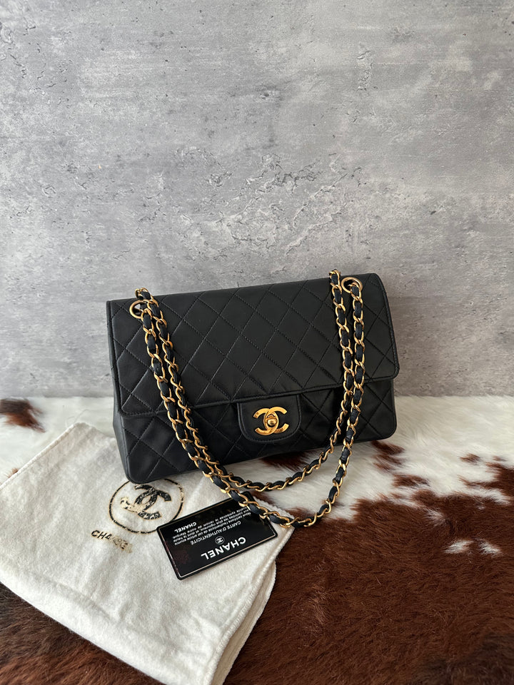 Chanel Classic Flap 25cm Double Flap 🖤✨｜Black Quilted Leather × Gold-Tone Hardware × Timeless Icon