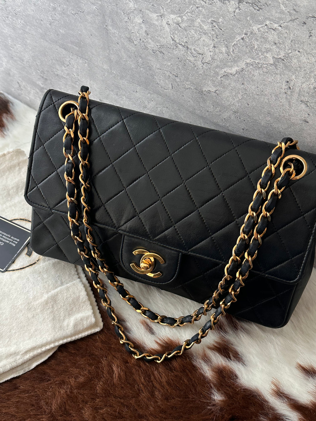 Chanel Classic Flap 25cm Double Flap 🖤✨｜Black Quilted Leather × Gold-Tone Hardware × Timeless Icon