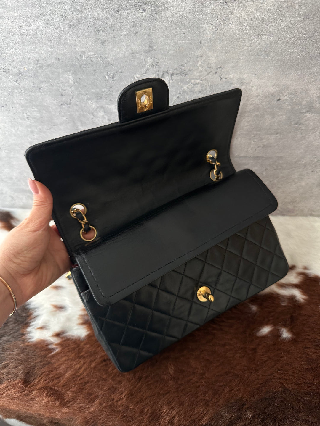Chanel Classic Flap 25cm Double Flap 🖤✨｜Black Quilted Leather × Gold-Tone Hardware × Timeless Icon