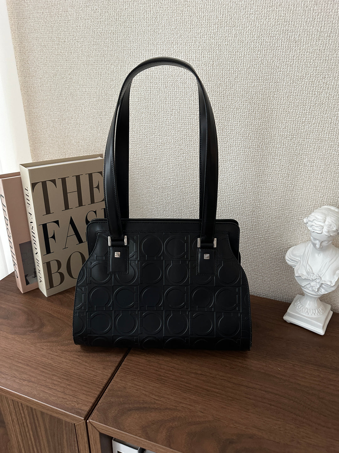 Ferragamo So Black Monogram Box Bag 🖤✨